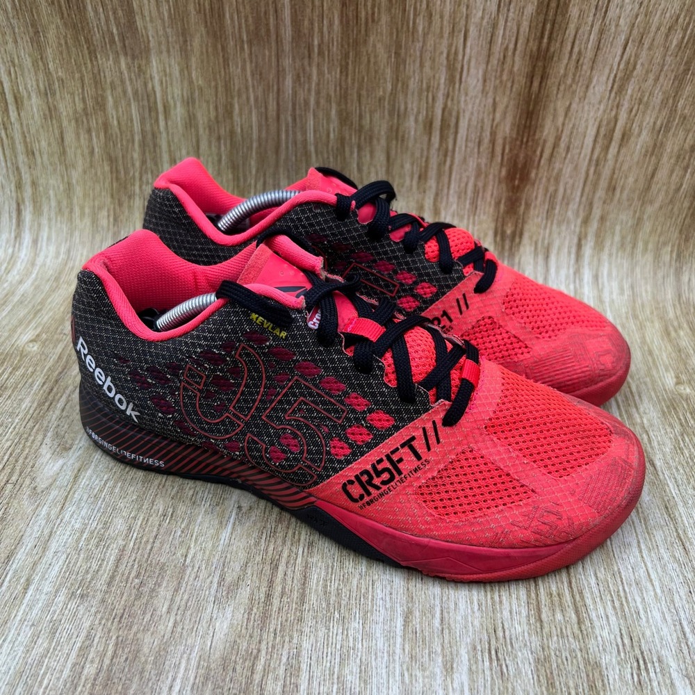 Reebok CrossFit Nano 5.0 Women's 8.5 Neon Cherry Black Training Shoes V65896